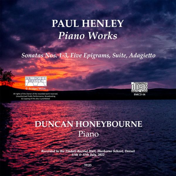 Paul Henley Piano Works album cover